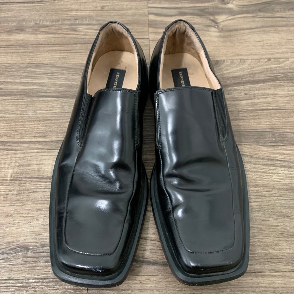 Kenneth Cole Dress Shoes, Size 9.5, Black, Leather